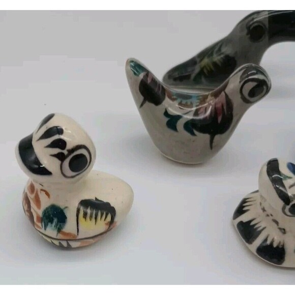 5 Mini Tonala Animals Frog Toucan Duck Birds - Picture 2 of 9